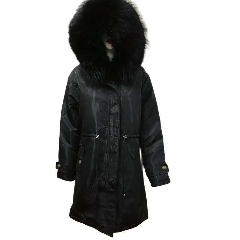 Oversized Cool Black Faux Fur Parka For Mens Real Raccoon Fur Collar Winter Fashion Coat With Pocket
Oversized Cool Black Faux Fur Parka For Mens Real Raccoon Fur Collar Winter Fashion Coat With Pocket