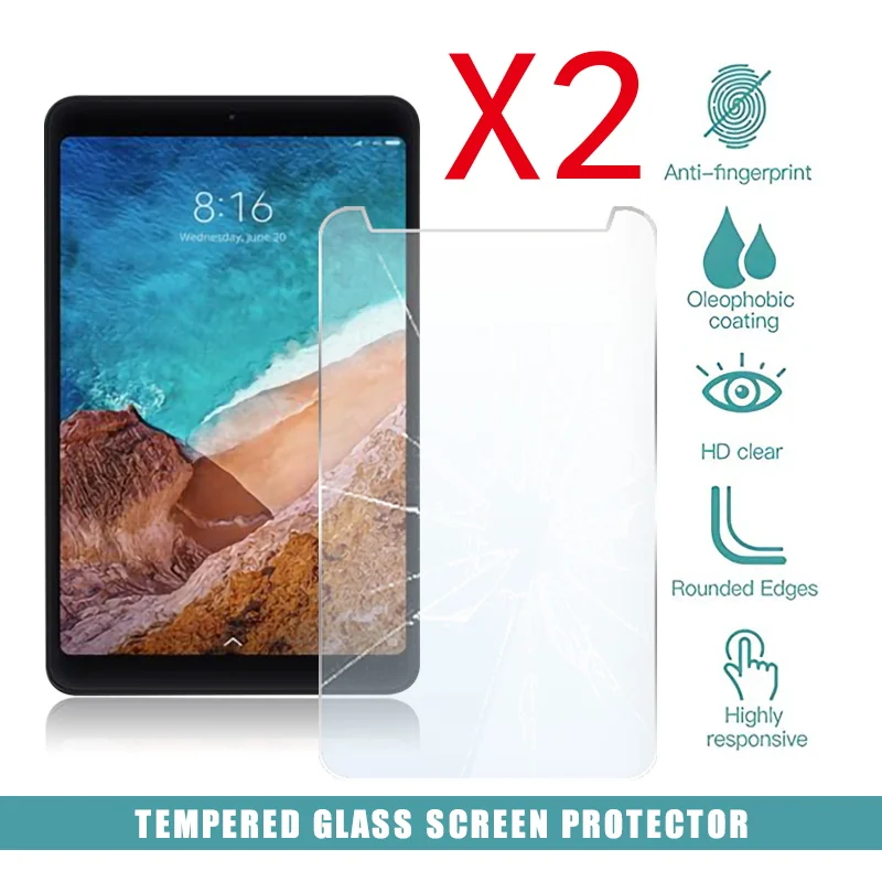 2Pcs Tablet Tempered Glass Screen Protector Cover for Xiaomi Mi Pad 4 LTE Tablet Computer Anti-Scratch Explosion-Proof Screen
2Pcs Tablet Tempered Glass Screen Protector Cover for Xiaomi Mi Pad 4 LTE Tablet Computer Anti-Scratch Explosion-Proof Screen