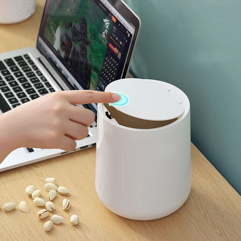 Mini Push-Type Round Plastic Trash Can, Flip Double-Iayer Trash Can, Desktop, Household Cleaning Tools
Mini Push-Type Round Plastic Trash Can, Flip Double-Iayer Trash Can, Desktop, Household Cleaning Tools