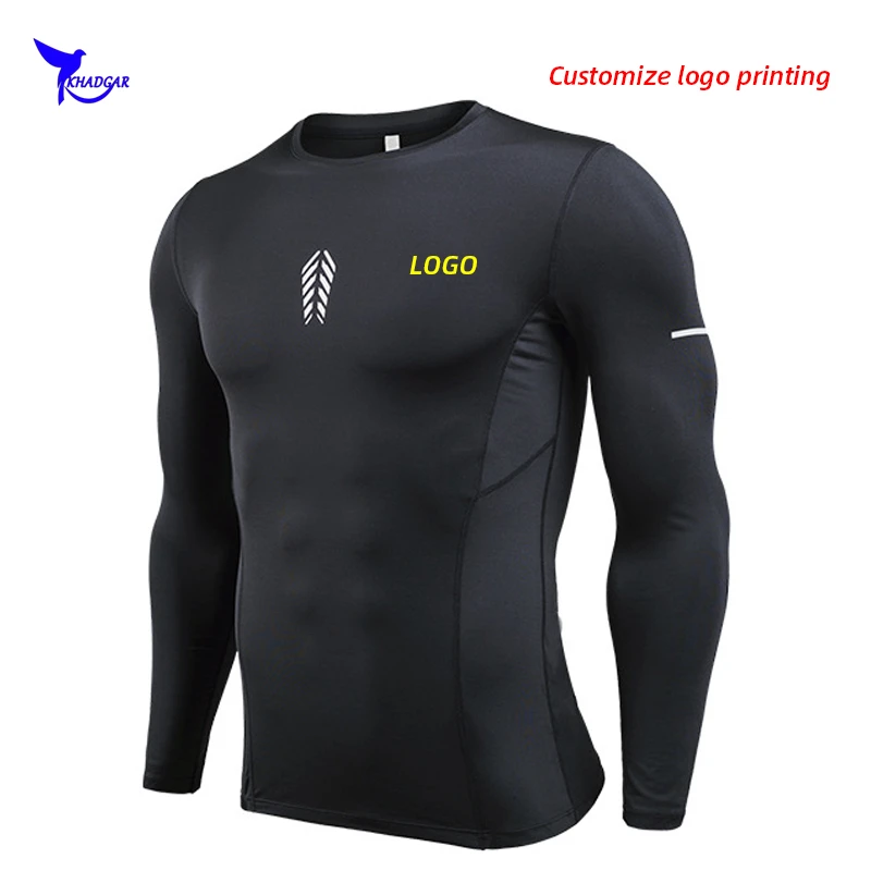 Custom LOGO Long Sleeve Gym T Shirt Men Elastic Quick Dry Sport T-Shirt Breathable Rashgard Fitness Cycling Running Tshirt Top
Custom LOGO Long Sleeve Gym T Shirt Men Elastic Quick Dry Sport T-Shirt Breathable Rashgard Fitness Cycling Running Tshirt Top