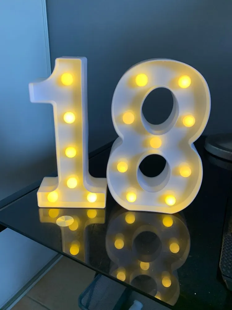 Chicinlife 2Pcs 16/18/21/30/40/50 Years Old LED String Night Light Birthday Party Wall Hanging Lamp Adult Anniversary Supplies
Chicinlife 2Pcs 16/18/21/30/40/50 Years Old LED String Night Light Birthday Party Wall Hanging Lamp Adult Anniversary Supplies