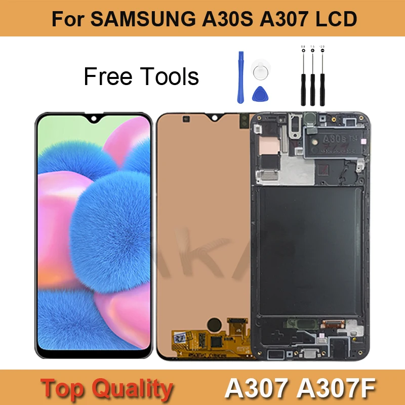 6.4"Tested New For Samsung Galaxy A30S 2019 G307 LCD Display Touch Screen Repair Assembly Replacement Digitizer With Frame
6.4"Tested New For Samsung Galaxy A30S 2019 G307 LCD Display Touch Screen Repair Assembly Replacement Digitizer With Frame