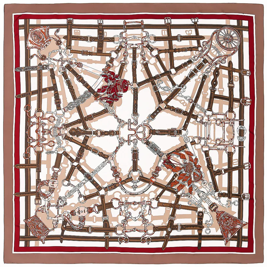 2023 Design Belt Chain Plaid Scarf For Ladies Luxury Brand Silk Scarf Big Square Scarf Women Neckerchief Twill Sunscreen Shawl
2023 Design Belt Chain Plaid Scarf For Ladies Luxury Brand Silk Scarf Big Square Scarf Women Neckerchief Twill Sunscreen Shawl