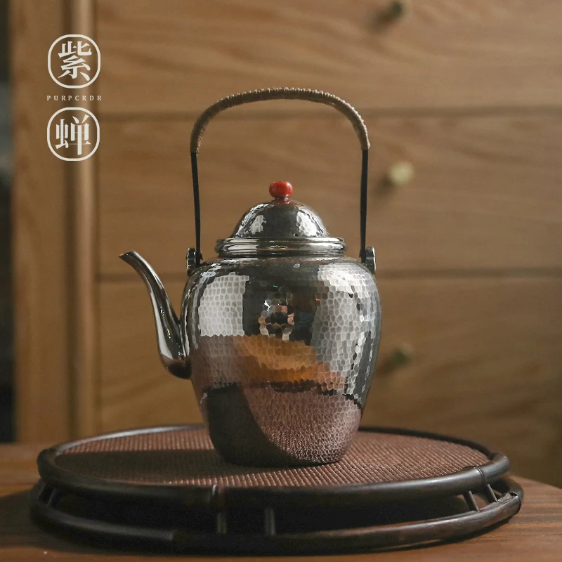 Silver teapot sterling silver 999 handmade one teapot 600ml pure silver tea set handle tea ware
Silver teapot sterling silver 999 handmade one teapot 600ml pure silver tea set handle tea ware