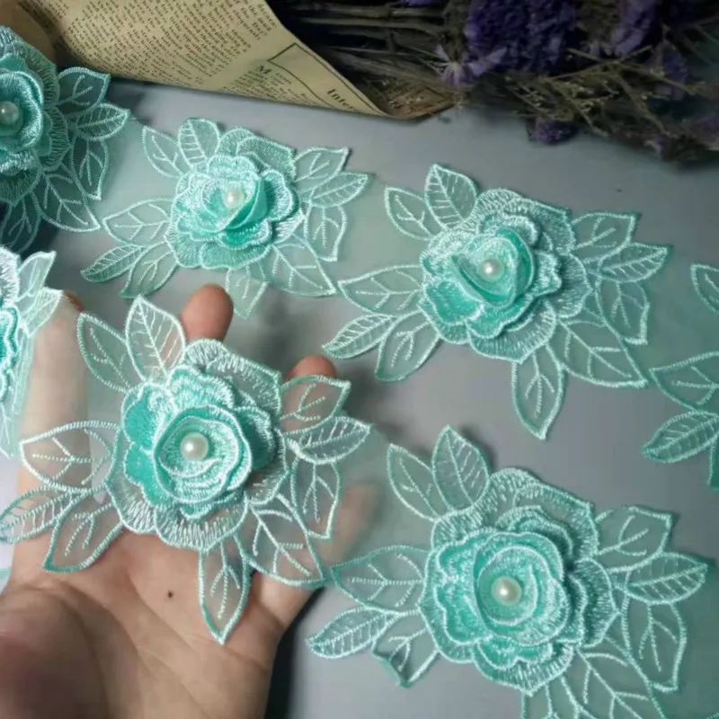 10X Green Vintage Polyester Pearl Flower Embroidered Lace Trim Ribbon Fabric Handmade DIY Garment Wedding Dress Sewing Craft Hot
10X Green Vintage Polyester Pearl Flower Embroidered Lace Trim Ribbon Fabric Handmade DIY Garment Wedding Dress Sewing Craft Hot