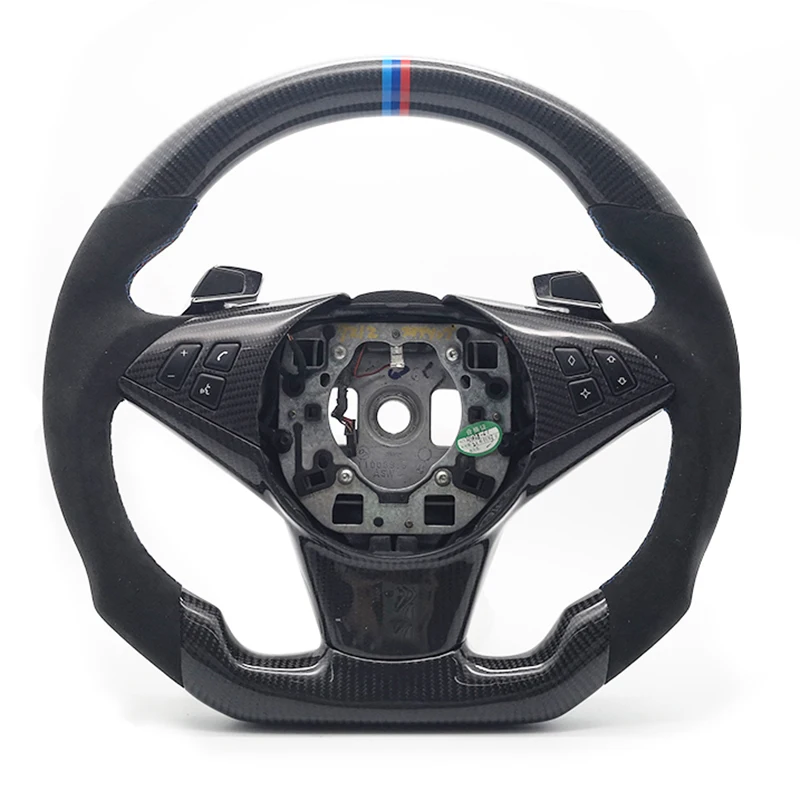 Real Carbon Fiber Alcantara Leather Car Steering Wheel For BMW E60 M5 2006
Real Carbon Fiber Alcantara Leather Car Steering Wheel For BMW E60 M5 2006