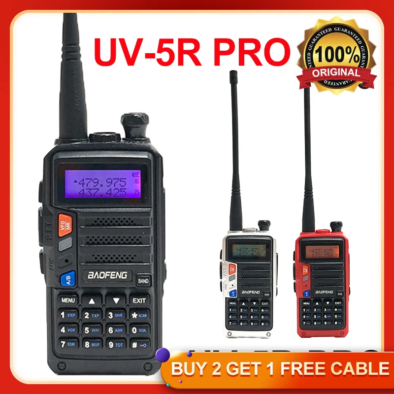 Портативная трехдиапазонная рация Baofeng UV-5R Pro 8 Вт, портативная двухсторонняя рация uv 5r, Любительский радиоприемник, FM-приемопередатчик
Портативная трехдиапазонная рация Baofeng UV-5R Pro 8 Вт, портативная двухсторонняя рация uv 5r, Любительский радиоприемник, FM-приемопередатчик