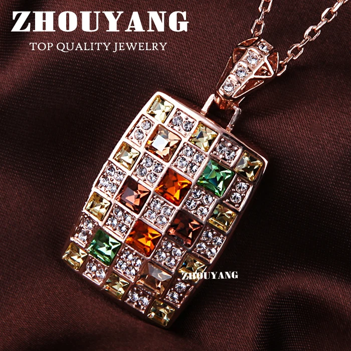 ZHOUYANG ZYN011 Rose Gold Color Fashion Pendant Jewelry Made with Austria Crystal Elements
ZHOUYANG ZYN011 Rose Gold Color Fashion Pendant Jewelry Made with Austria Crystal Elements