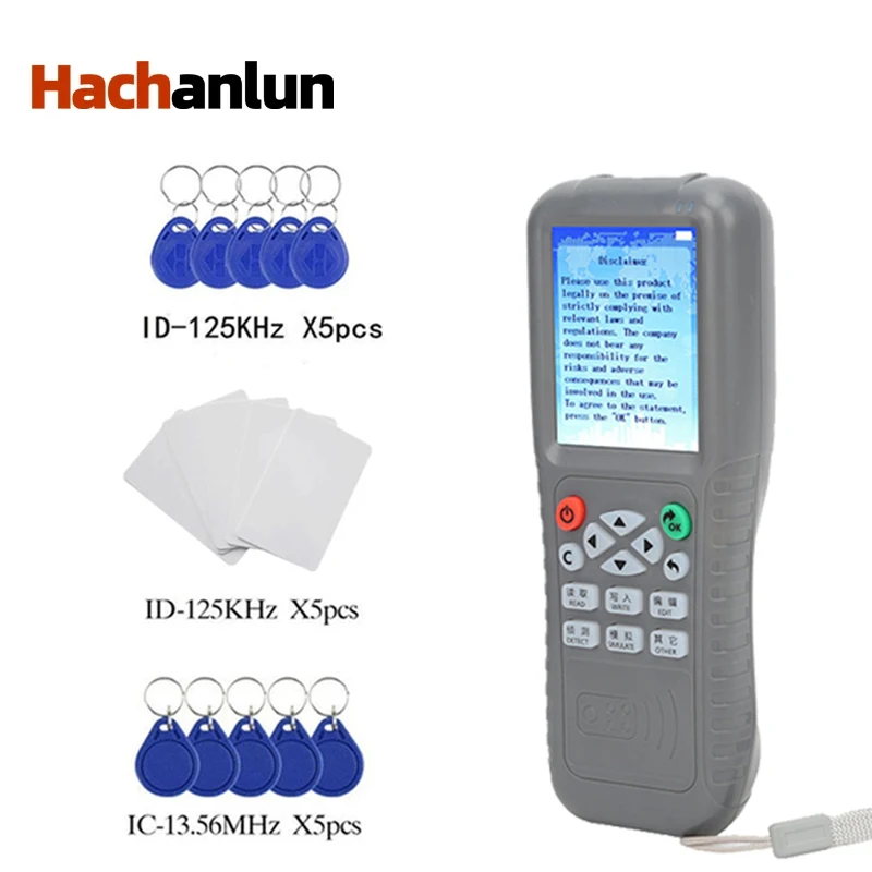 New RFID Reader Writer Duplicator Access Control Card Reader NFC Encrypted Programmer Card Writer Duplicator Smart Key Copier
New RFID Reader Writer Duplicator Access Control Card Reader NFC Encrypted Programmer Card Writer Duplicator Smart Key Copier