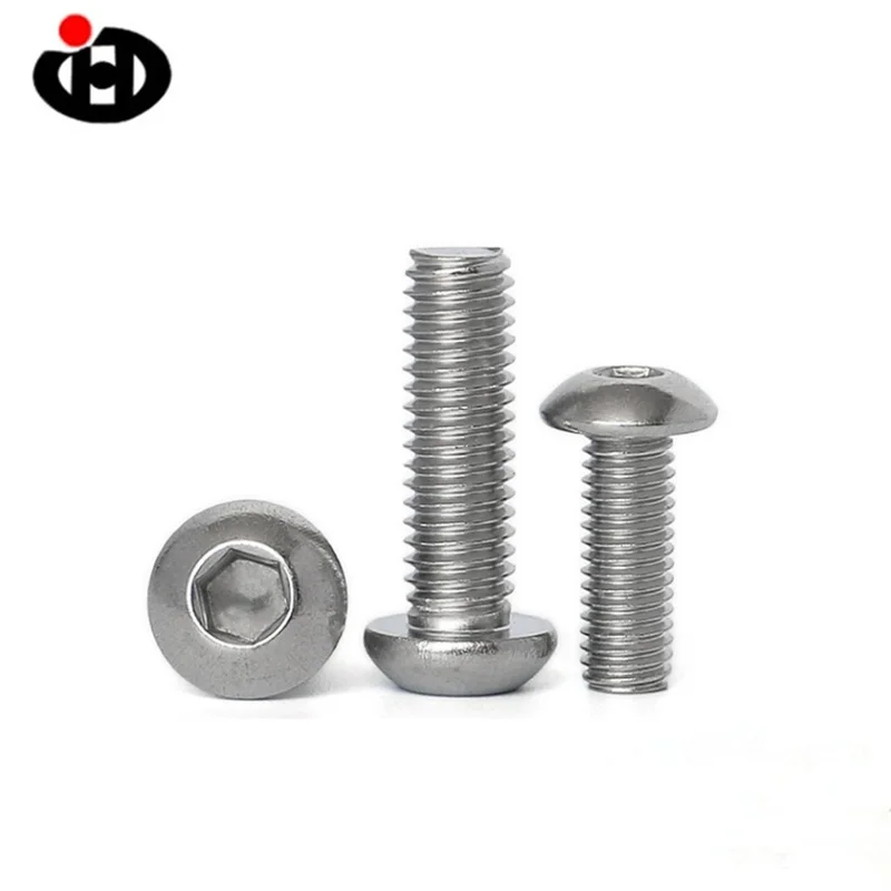 JINGHONG M5*6/8/10/12/14/16/18/20/22/25/30/35/40/45 SS 304 ISO 7380 Hex Socket Button Head Cap Screw
JINGHONG M5*6/8/10/12/14/16/18/20/22/25/30/35/40/45 SS 304 ISO 7380 Hex Socket Button Head Cap Screw