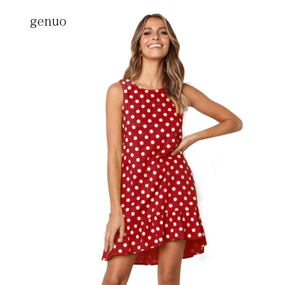 Short Loose Sweet Summer Dot Women Dress 2019 Fashion Basic O-Neck Back Hollow Out Draped Summer Beach Dress For Holiday Vestido
Short Loose Sweet Summer Dot Women Dress 2019 Fashion Basic O-Neck Back Hollow Out Draped Summer Beach Dress For Holiday Vestido