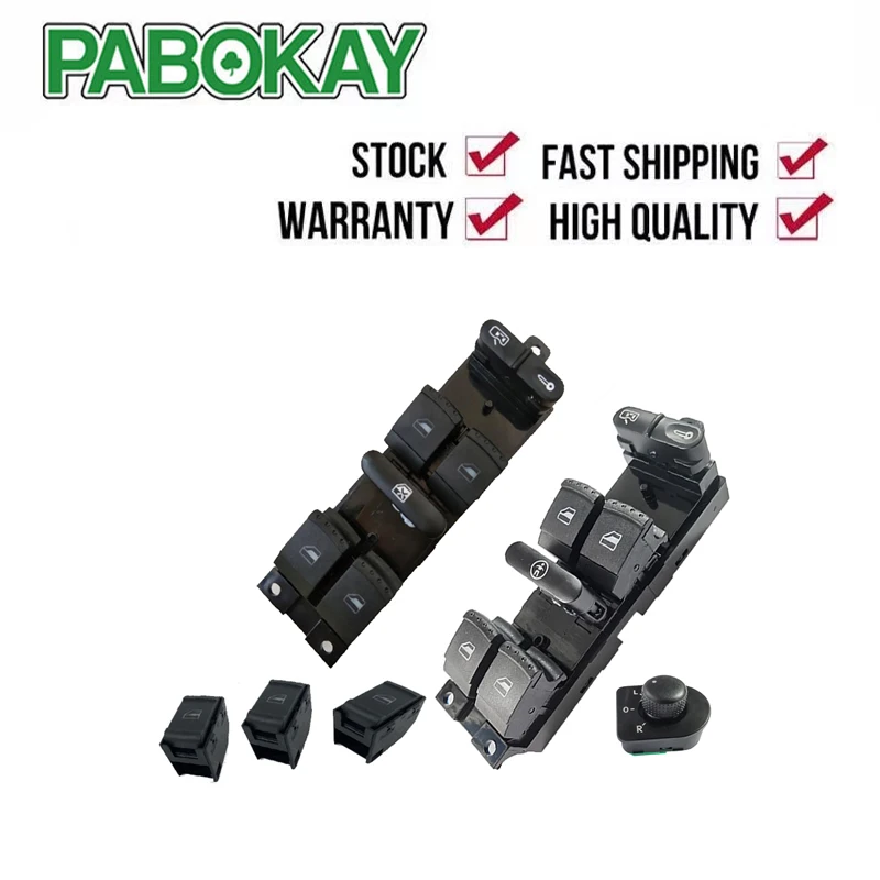 Главный переключатель управления оконной панели для VW Golf MK4 Jetta Bora Passat B5 Seat Leon Toledo Superb 2000 2001 2002 2003 2004
Главный переключатель управления оконной панели для VW Golf MK4 Jetta Bora Passat B5 Seat Leon Toledo Superb 2000 2001 2002 2003 2004
