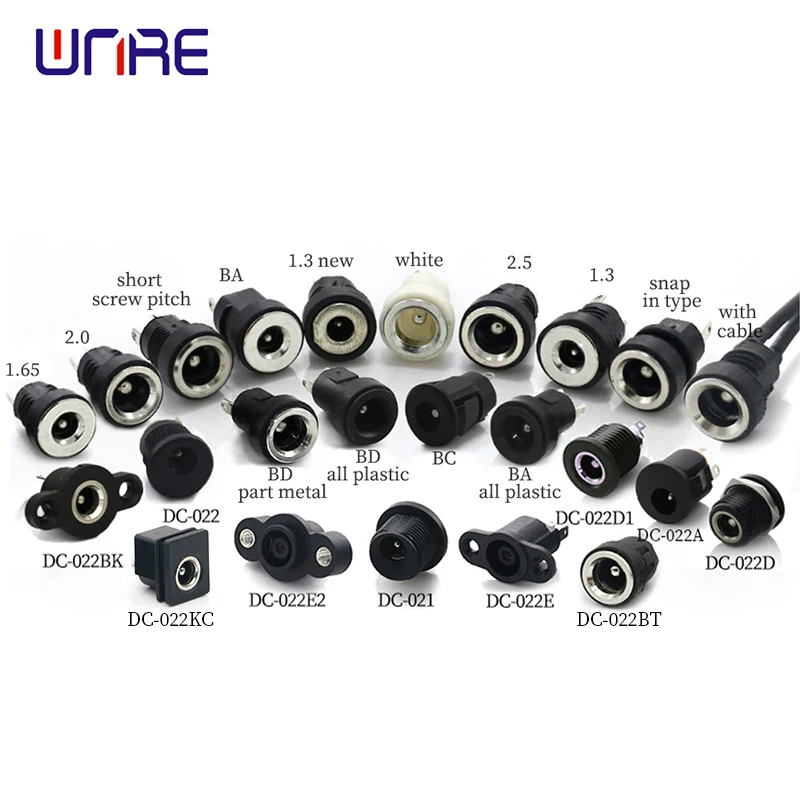DC-022B DC Power Jack 5.5x2.1mm 5.5*2.5mm Female Plug + Male Plug Jack Socket Adapter 5521 Panel Mount Connector
DC-022B DC Power Jack 5.5x2.1mm 5.5*2.5mm Female Plug + Male Plug Jack Socket Adapter 5521 Panel Mount Connector