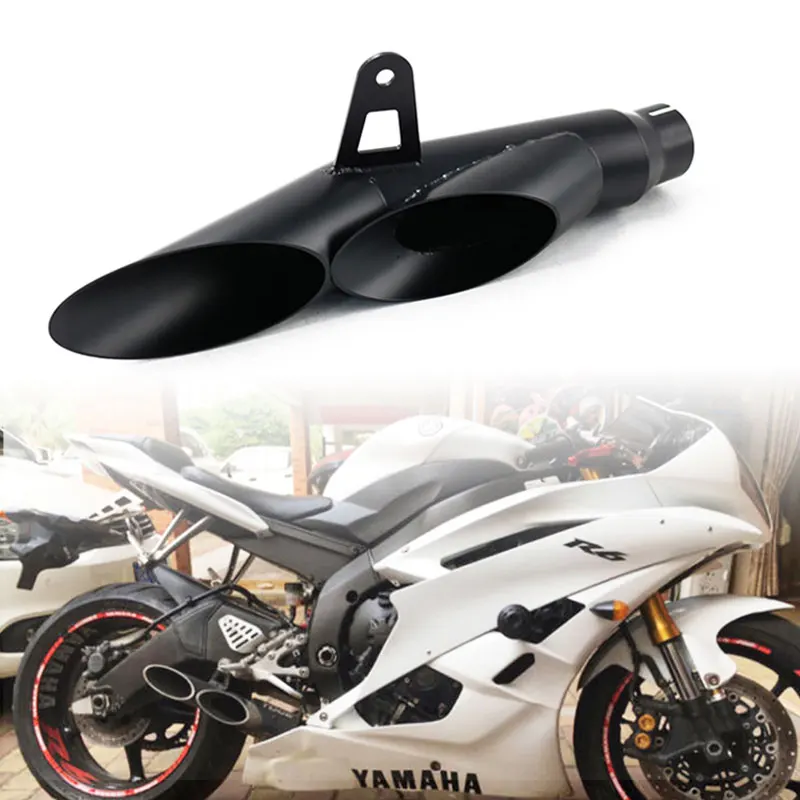 FOR Yamaha R6 Track Motorcycle Professional stainless steel dual outlet exhaust pipe muffler black easy to install
FOR Yamaha R6 Track Motorcycle Professional stainless steel dual outlet exhaust pipe muffler black easy to install