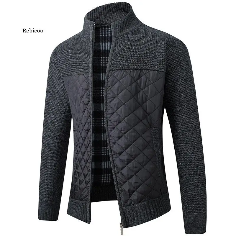 Men's Fleece Sweater Coat Winter Thick Patchwork Wool Cardigan Warm Knitted Sweater Jackets Casual Male Clothing
Men's Fleece Sweater Coat Winter Thick Patchwork Wool Cardigan Warm Knitted Sweater Jackets Casual Male Clothing