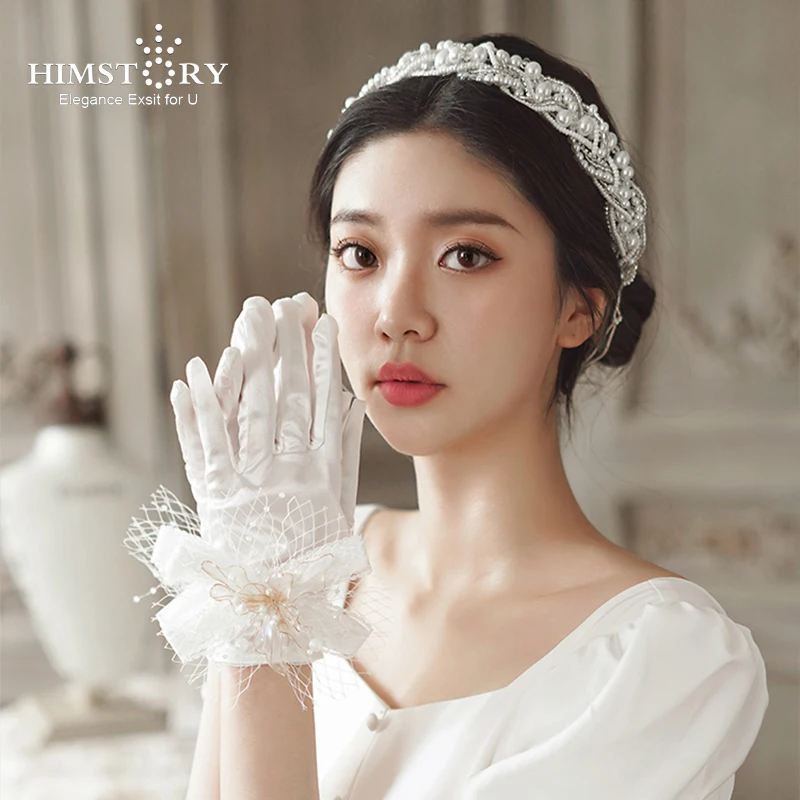 HIMSTORY Handmade Pearl Bridal Headbands Elegance Hairbands Tiaras Wedding Crystal Hair Accessories Headband
HIMSTORY Handmade Pearl Bridal Headbands Elegance Hairbands Tiaras Wedding Crystal Hair Accessories Headband