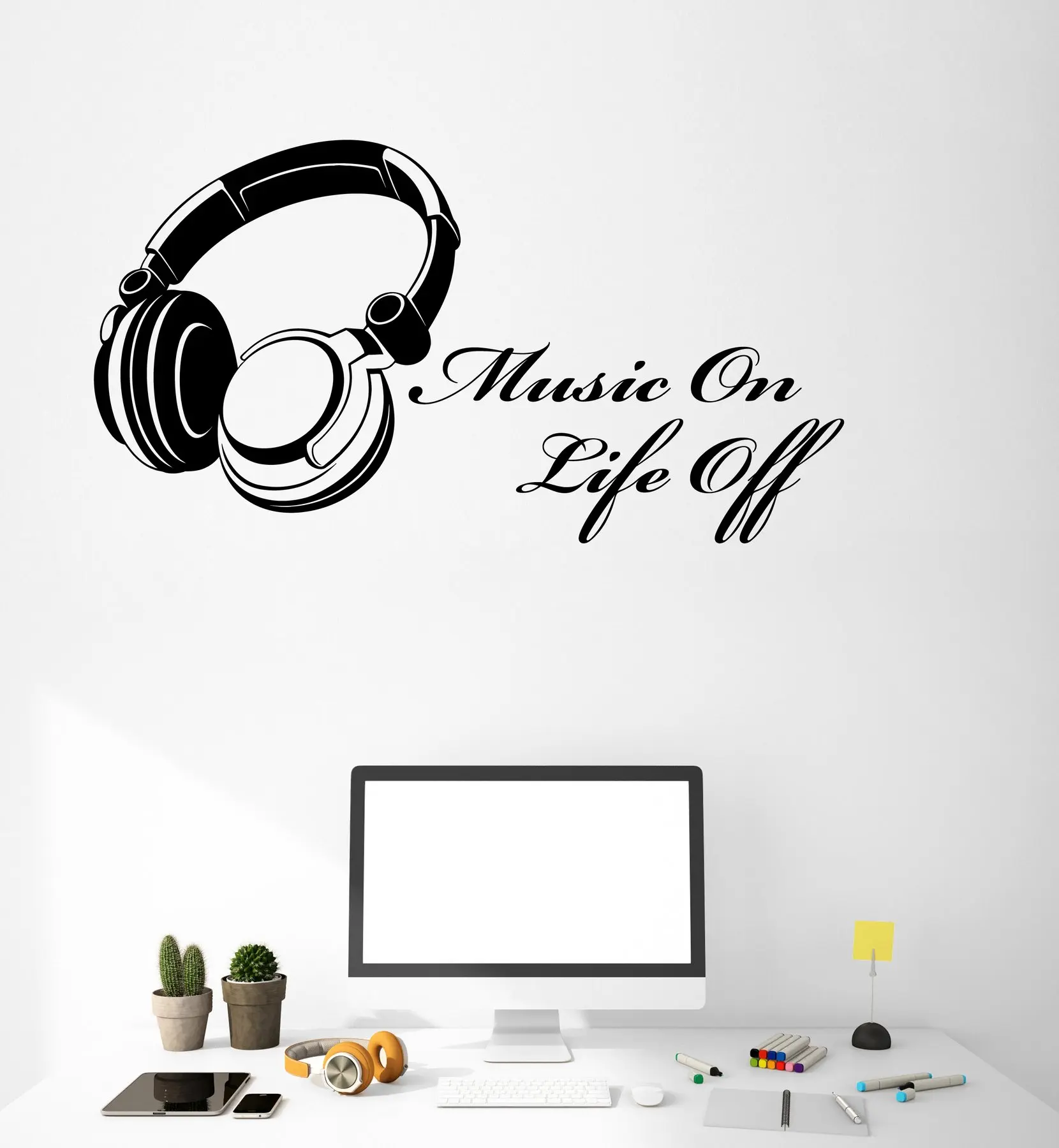 Vinyl music theme wall decal music in life close music quote word inspirational, headphone sticker singer home wall decor yy29
Vinyl music theme wall decal music in life close music quote word inspirational, headphone sticker singer home wall decor yy29