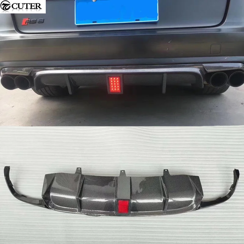 A6 Allroad Carbon Fiber Rear Bumper Diffuser with Led Tail Lights Rear Lip for Audi A6 Allroad Car Body Kit 15-18
A6 Allroad Carbon Fiber Rear Bumper Diffuser with Led Tail Lights Rear Lip for Audi A6 Allroad Car Body Kit 15-18