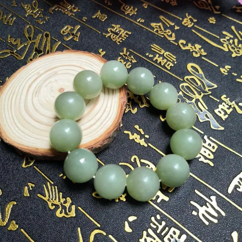 Hetian Jade Bracelet Natural Raw Stone Seed Material Jade Bracelet Blue and White Jade Round Pearl Jade Chain
Hetian Jade Bracelet Natural Raw Stone Seed Material Jade Bracelet Blue and White Jade Round Pearl Jade Chain