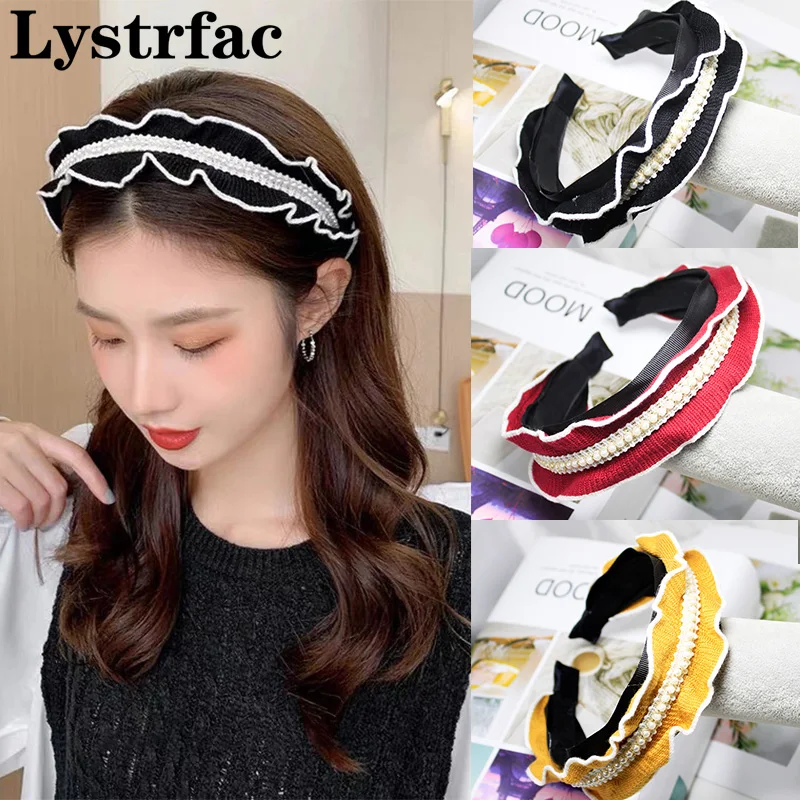 Lystrfac Autumn Winter Elegant Lady Knit Hairband for Women Girls Wild Pearl Headband Simple Daily Hair Accessories
Lystrfac Autumn Winter Elegant Lady Knit Hairband for Women Girls Wild Pearl Headband Simple Daily Hair Accessories