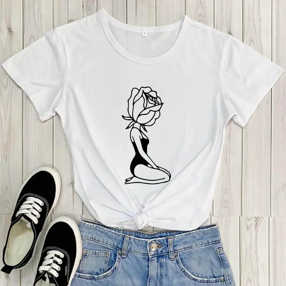 Rose Girl Graphic Printed Funny Shirt New Arrival Casual 100%Cotton Funny T Shirt Rose Shirts Gift for Her
Rose Girl Graphic Printed Funny Shirt New Arrival Casual 100%Cotton Funny T Shirt Rose Shirts Gift for Her