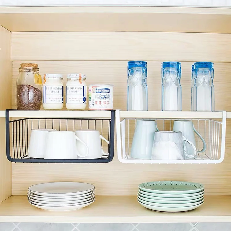 Kitchen Cabinet Storage Hanging Basket Shelf Cupboard Spice Rack Under Desk Organizer Bookshelf Metal Home Office Storage
Kitchen Cabinet Storage Hanging Basket Shelf Cupboard Spice Rack Under Desk Organizer Bookshelf Metal Home Office Storage