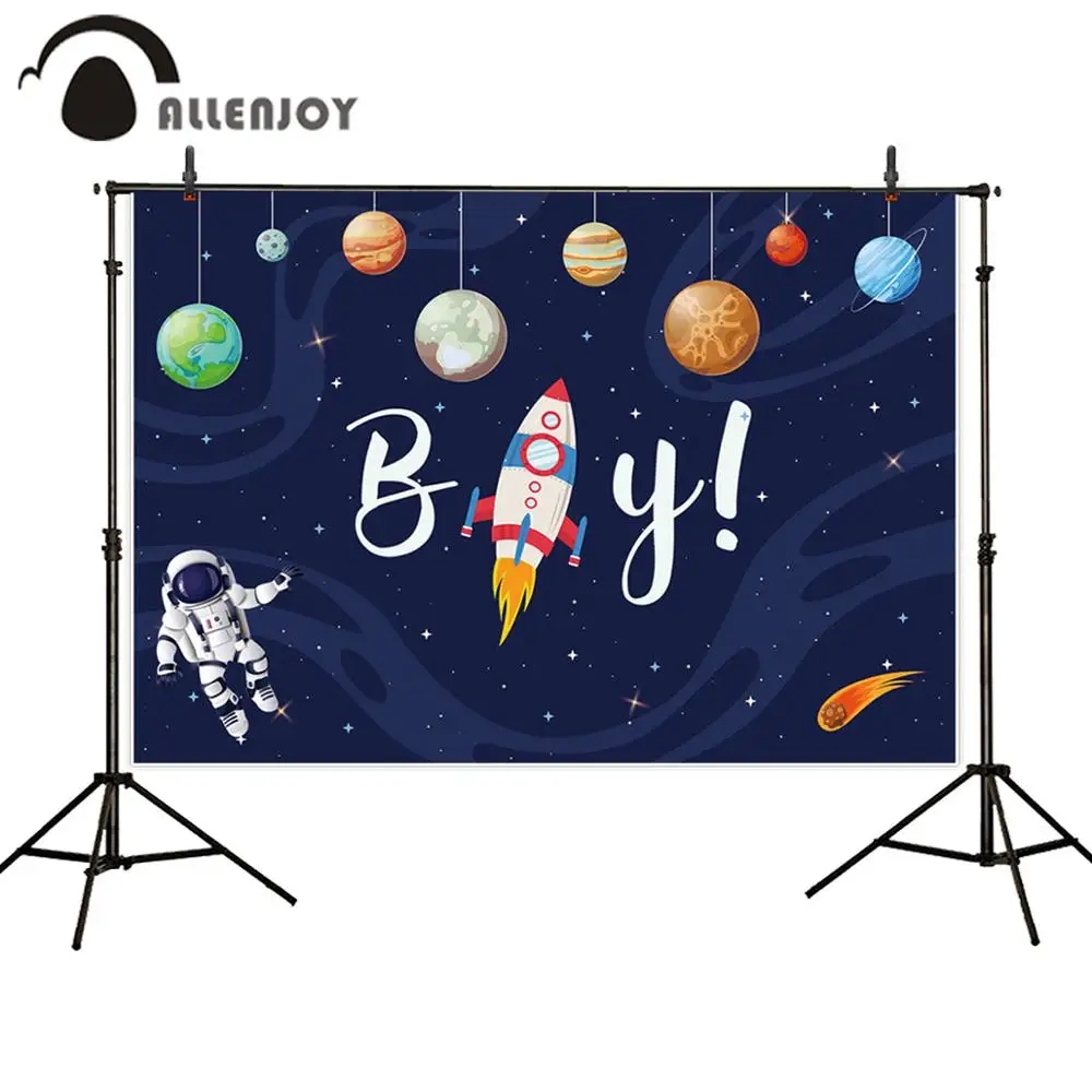 Allenjoy Space Backdrop Planet Astronaut Science Boy Rocket Baby Shower Birthday Newborn Communion Party Background Photo Props
Allenjoy Space Backdrop Planet Astronaut Science Boy Rocket Baby Shower Birthday Newborn Communion Party Background Photo Props