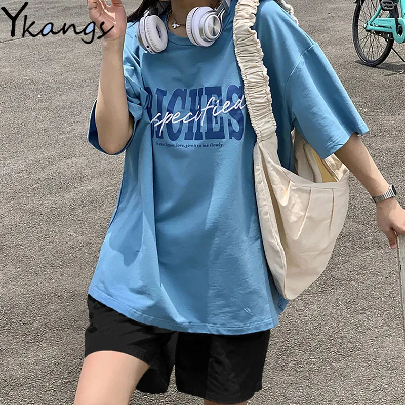 Summer New Women's Print T-shirt Casual Shorts Suit Sports Korean Version Ladies Tracksuit Shorts with High Waist Two-piece Suit
Summer New Women's Print T-shirt Casual Shorts Suit Sports Korean Version Ladies Tracksuit Shorts with High Waist Two-piece Suit
