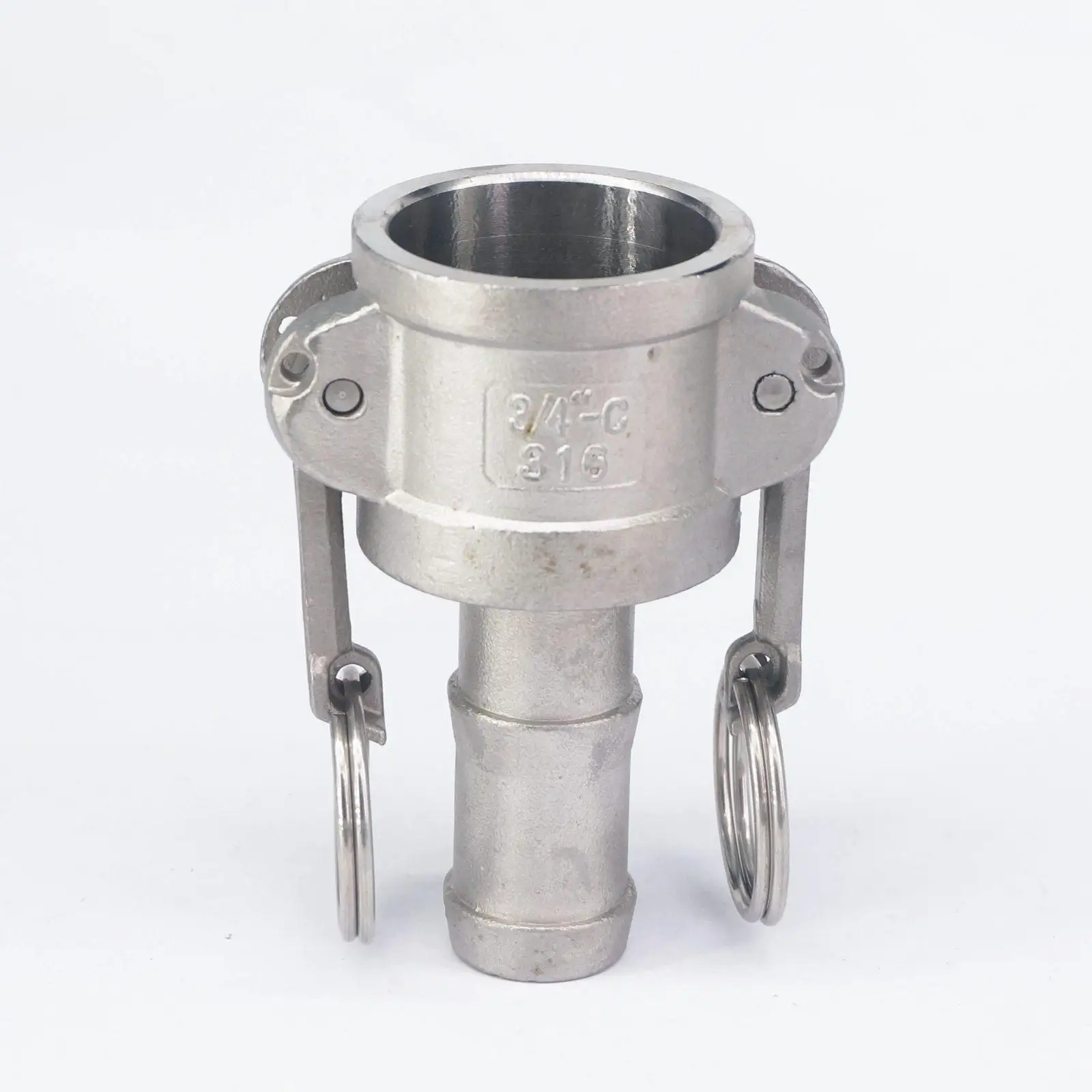 3/4" Hose Tail Barb 304 Stainless Steel Type C Socket Camlock Fitting Cam and Groove Coupler
3/4" Hose Tail Barb 304 Stainless Steel Type C Socket Camlock Fitting Cam and Groove Coupler