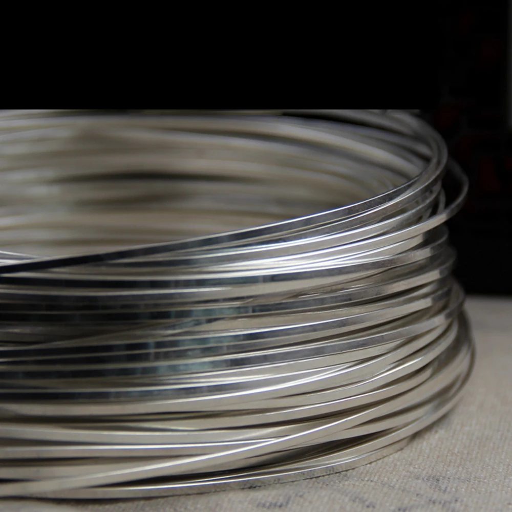 0.6mm to 1.1mm 999 Sterling Silver Square Wire Solid For Jewelry DIY Sterling Silver Beading Cable Accessories
0.6mm to 1.1mm 999 Sterling Silver Square Wire Solid For Jewelry DIY Sterling Silver Beading Cable Accessories