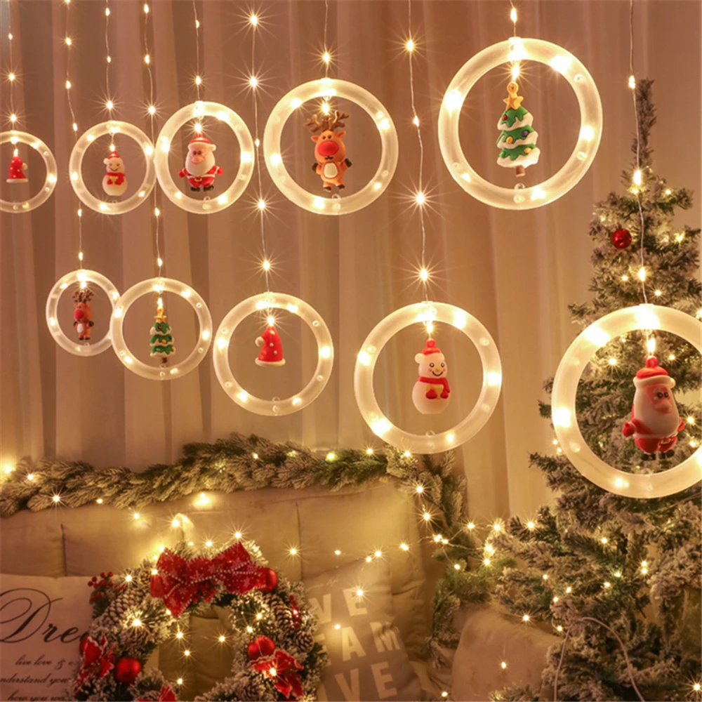 Christmas LED String Lights Christmas Window Lights Xmas Hanging Lights USB Christmas Curtain String Lights with Dolls Garlands
Christmas LED String Lights Christmas Window Lights Xmas Hanging Lights USB Christmas Curtain String Lights with Dolls Garlands