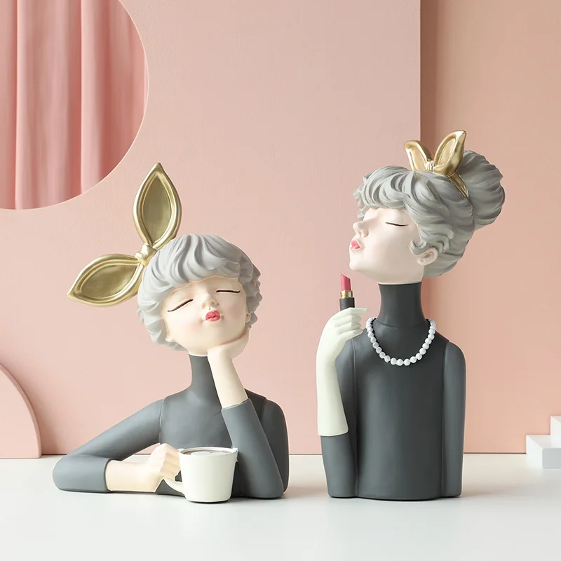 Moden Gorgeous Girl Resin Art Statue Gift Room Decoration accessories Sculpture ornaments Home Decoration Tabletop figurines
Moden Gorgeous Girl Resin Art Statue Gift Room Decoration accessories Sculpture ornaments Home Decoration Tabletop figurines