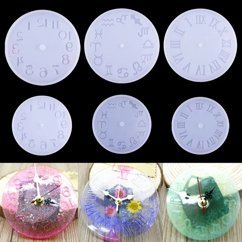 Silicone Mold Clock For Jewelry 10/15cm Small And Big Size Clock Resin Silicone Mould Handmade Tool DIY Epoxy Resin Molds
Silicone Mold Clock For Jewelry 10/15cm Small And Big Size Clock Resin Silicone Mould Handmade Tool DIY Epoxy Resin Molds