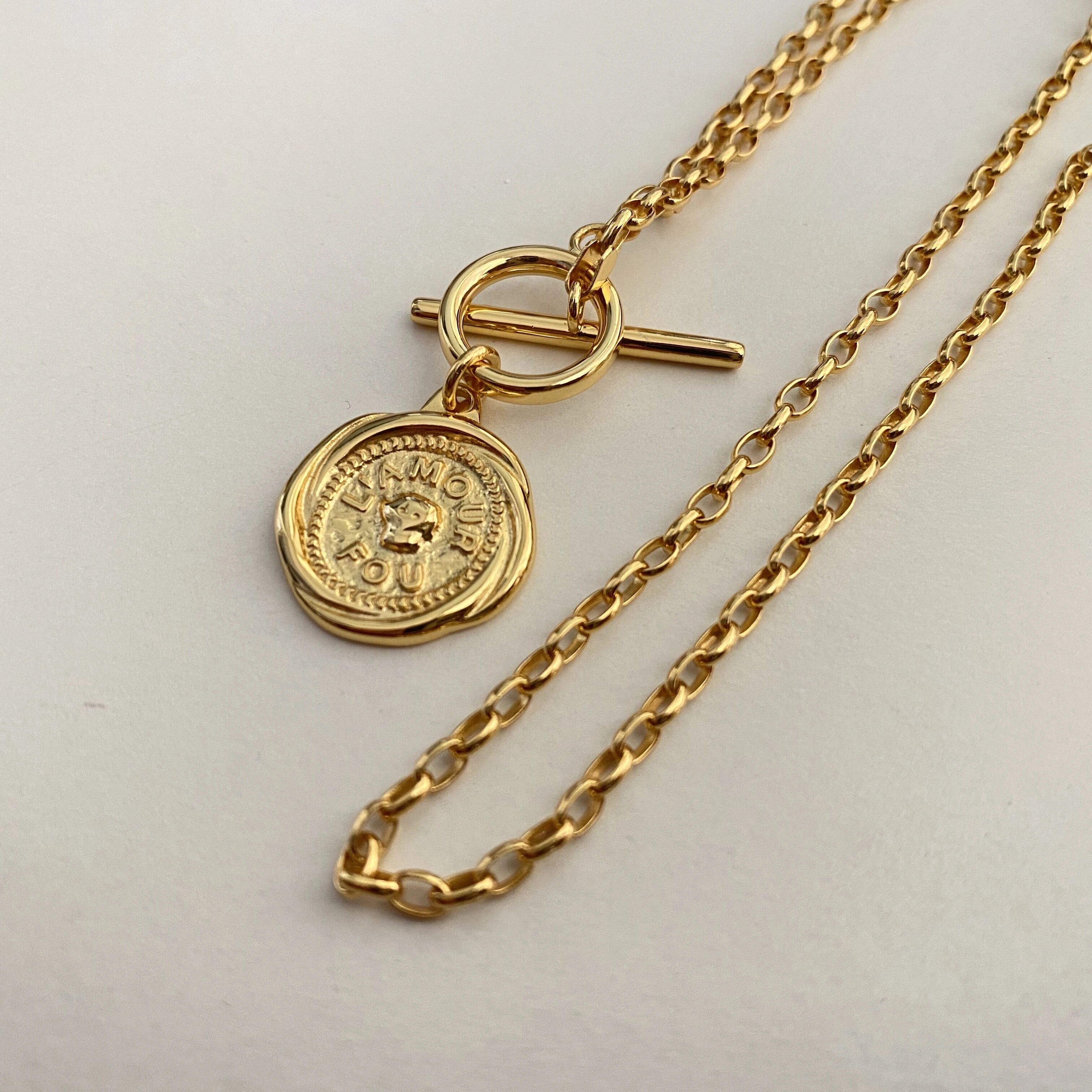 Brass With 18K OT Chian Coins Necklace Women Jewelry Designer T Show Runway Gown Rare INS Japan Korean Trendy Top
Brass With 18K OT Chian Coins Necklace Women Jewelry Designer T Show Runway Gown Rare INS Japan Korean Trendy Top