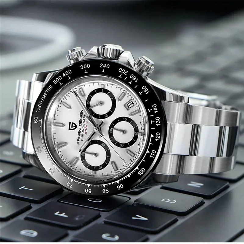 PAGANI Design Men's Watch 100M Waterproof Sapphire Watch Top Luxury Fashion Military Chronograph Men's Watch Japan VK63 Movement
PAGANI Design Men's Watch 100M Waterproof Sapphire Watch Top Luxury Fashion Military Chronograph Men's Watch Japan VK63 Movement