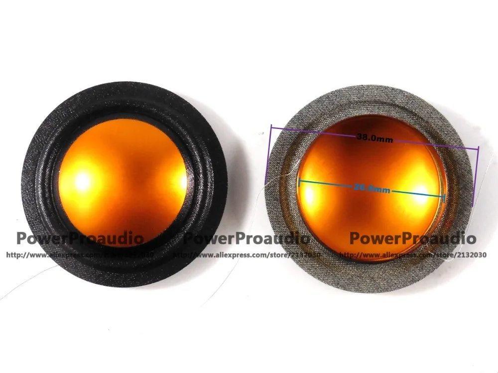 10PCS High Quality 26mm silk+titanium diaphragm dome Tweeters loudspeaker speaker voice coil 4ohm
10PCS High Quality 26mm silk+titanium diaphragm dome Tweeters loudspeaker speaker voice coil 4ohm