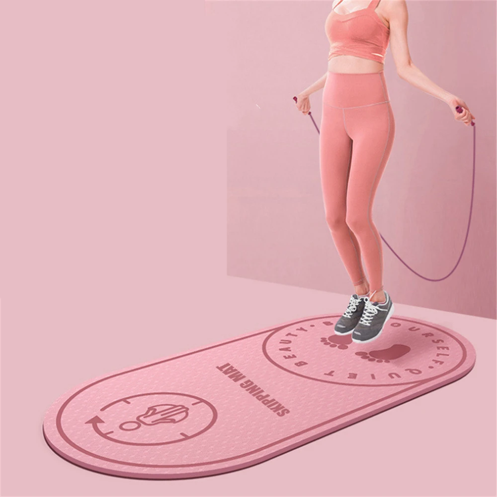 126*60cm Mute Rope Skipping Mat, Household Buffer Jump Rope Pad, Silent TPE Non-slip Yoga Mat, Waterproof Jumping Workout
126*60cm Mute Rope Skipping Mat, Household Buffer Jump Rope Pad, Silent TPE Non-slip Yoga Mat, Waterproof Jumping Workout