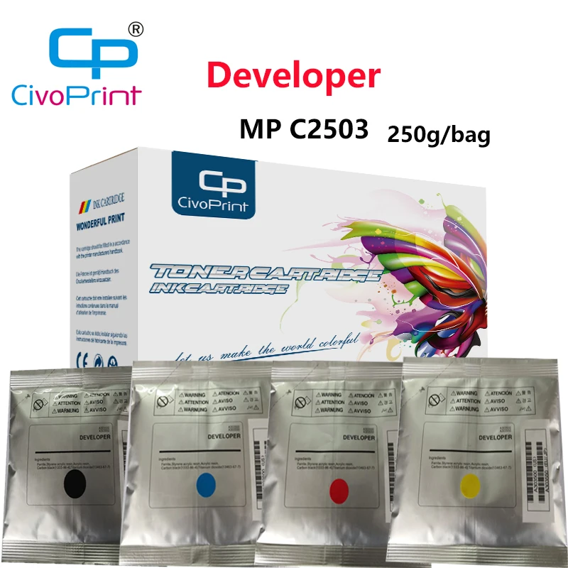 Civoprint совместимый MP C2503 цветной порошок разработчика для Ricohs MP C2003 C2503 C3003 C3503 C4503 копир (4 упаклот) 250 г в пакете
Civoprint совместимый MP C2503 цветной порошок разработчика для Ricohs MP C2003 C2503 C3003 C3503 C4503 копир (4 упаклот) 250 г в пакете