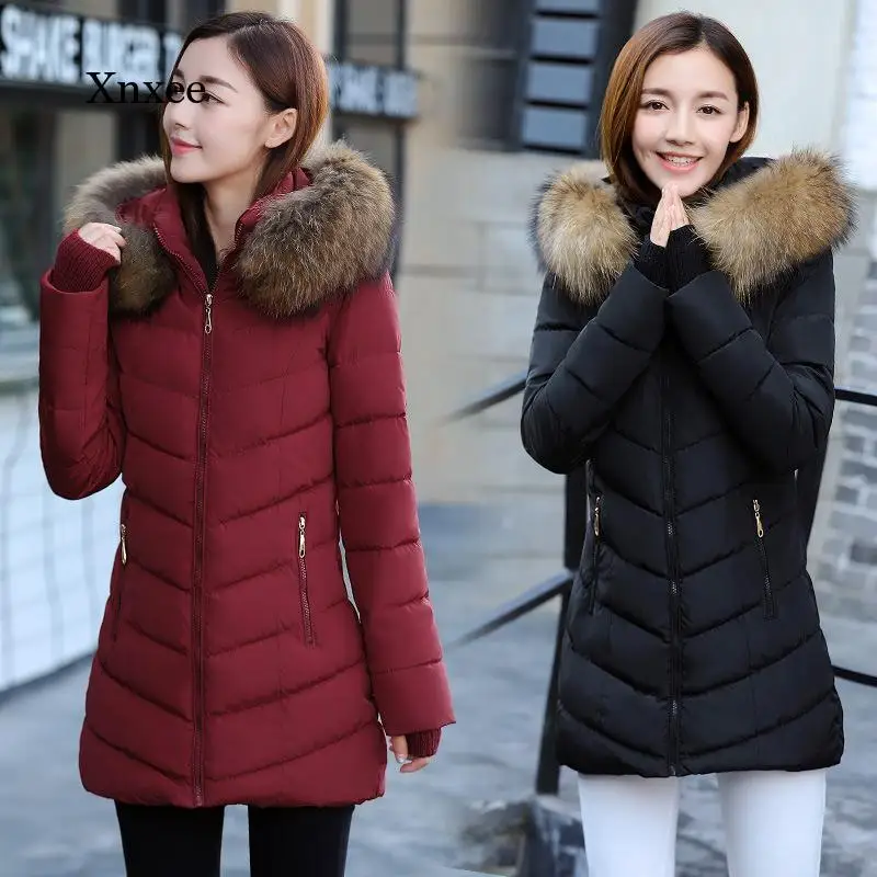 Winter Outwear Faux Raccoon Fur Coat Women's Down Jacket Hood Thick Down Parkas Long Female Jackets Slim Warm Coats Clothing
Winter Outwear Faux Raccoon Fur Coat Women's Down Jacket Hood Thick Down Parkas Long Female Jackets Slim Warm Coats Clothing