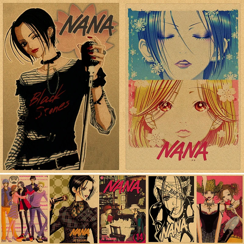 Japan Anime NANA Posters Retro Kraft Paper Sticker Poster Bar Cafe Decor Nostalgia Gift Funny Prints Wall Painting 4K HD
Japan Anime NANA Posters Retro Kraft Paper Sticker Poster Bar Cafe Decor Nostalgia Gift Funny Prints Wall Painting 4K HD