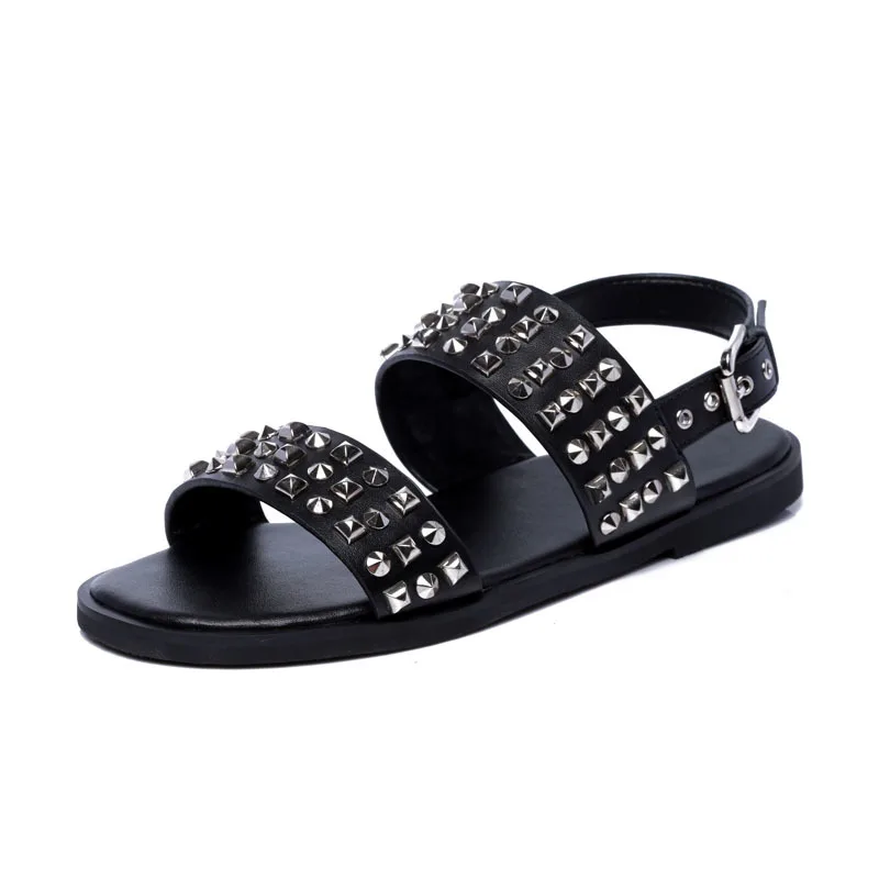 England Style Summer Cow Leather Gladiator Sandals Shoes Men Rivet Open-toed Buckle Strap Sandals Luxury Outdoor Sandals Male
England Style Summer Cow Leather Gladiator Sandals Shoes Men Rivet Open-toed Buckle Strap Sandals Luxury Outdoor Sandals Male