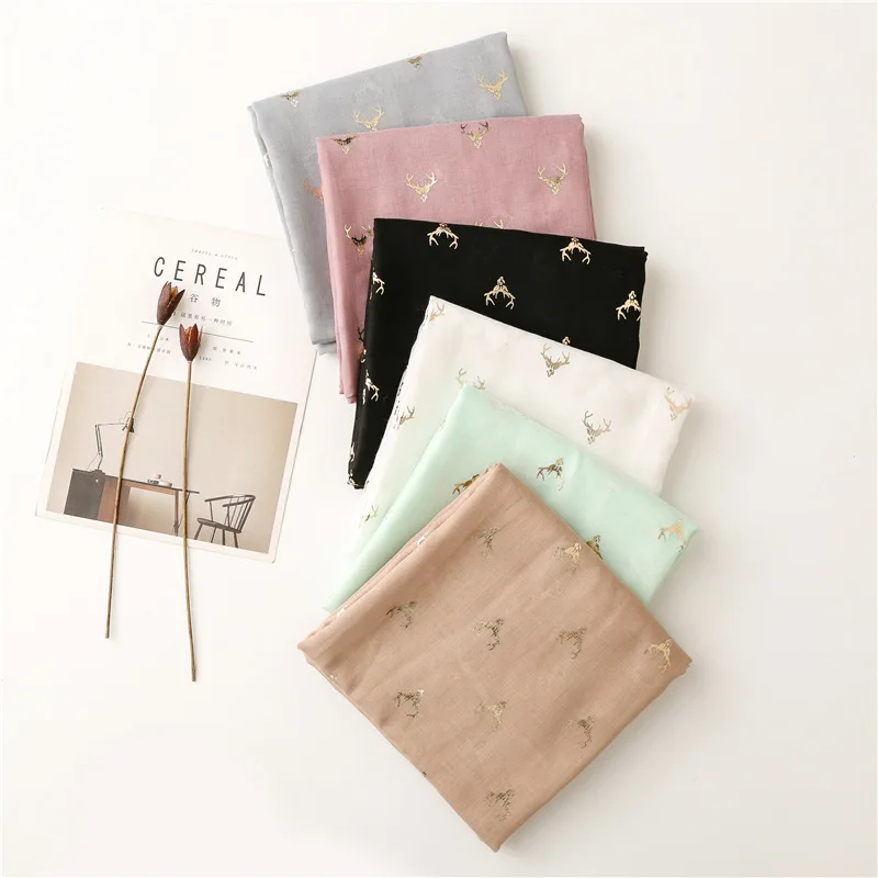 2022 Beautiful Antler Print Gold Foil Scarf Shawls Long Soft Deer Wrap Hijab Scarves 3 Color Free Shipping
2022 Beautiful Antler Print Gold Foil Scarf Shawls Long Soft Deer Wrap Hijab Scarves 3 Color Free Shipping