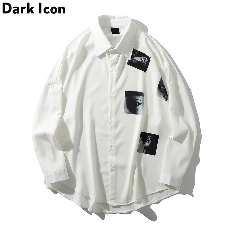 Dark Icon Turn-down Collar Oversized Shirts Men Long Sleeve Street Fashion Printed Shirts Streetwear Clothing Man
Dark Icon Turn-down Collar Oversized Shirts Men Long Sleeve Street Fashion Printed Shirts Streetwear Clothing Man