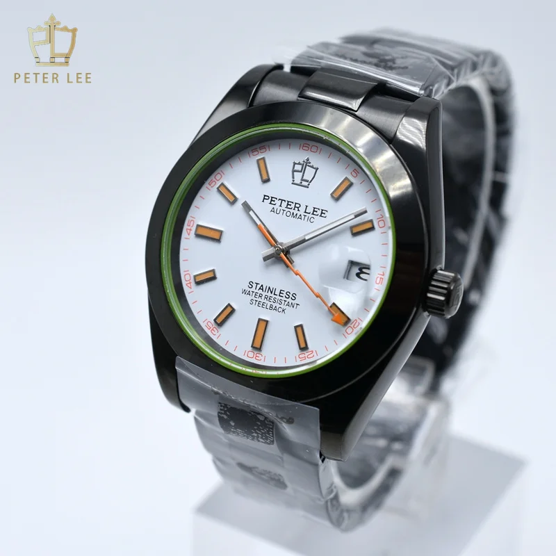 PETER LEE Top Brand 40mm Men's Watch Luxury Automatic Date Day Watch Stainless Steel Mechanical Designer Wrist Watch Male Gifts
PETER LEE Top Brand 40mm Men's Watch Luxury Automatic Date Day Watch Stainless Steel Mechanical Designer Wrist Watch Male Gifts