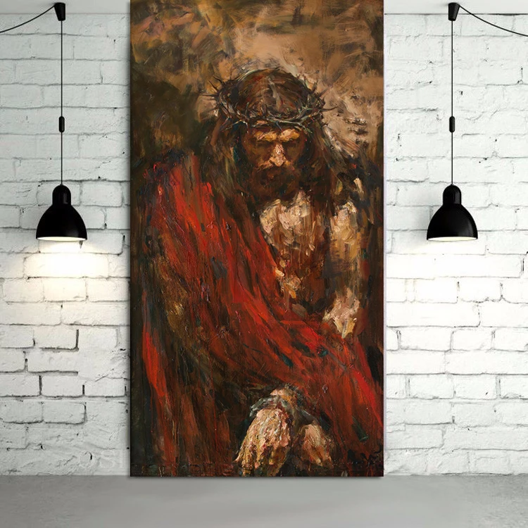 Handamde Jesus Christ Oil Painting on canvas art painting home decor canvas painting wall art painting picture for living room
Handamde Jesus Christ Oil Painting on canvas art painting home decor canvas painting wall art painting picture for living room