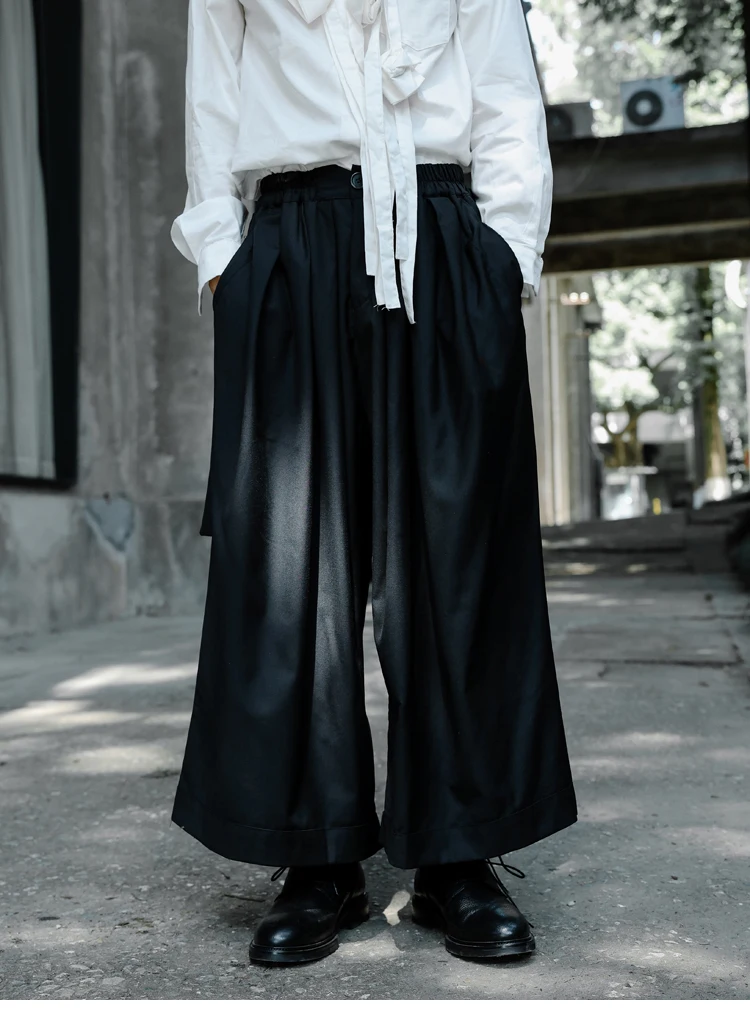 Men's Pants Black Slim Large Summer New Elastic Waist Loose Wide Leg Bell Bottomed Pants Fashion Men's Personalized Retro
Men's Pants Black Slim Large Summer New Elastic Waist Loose Wide Leg Bell Bottomed Pants Fashion Men's Personalized Retro