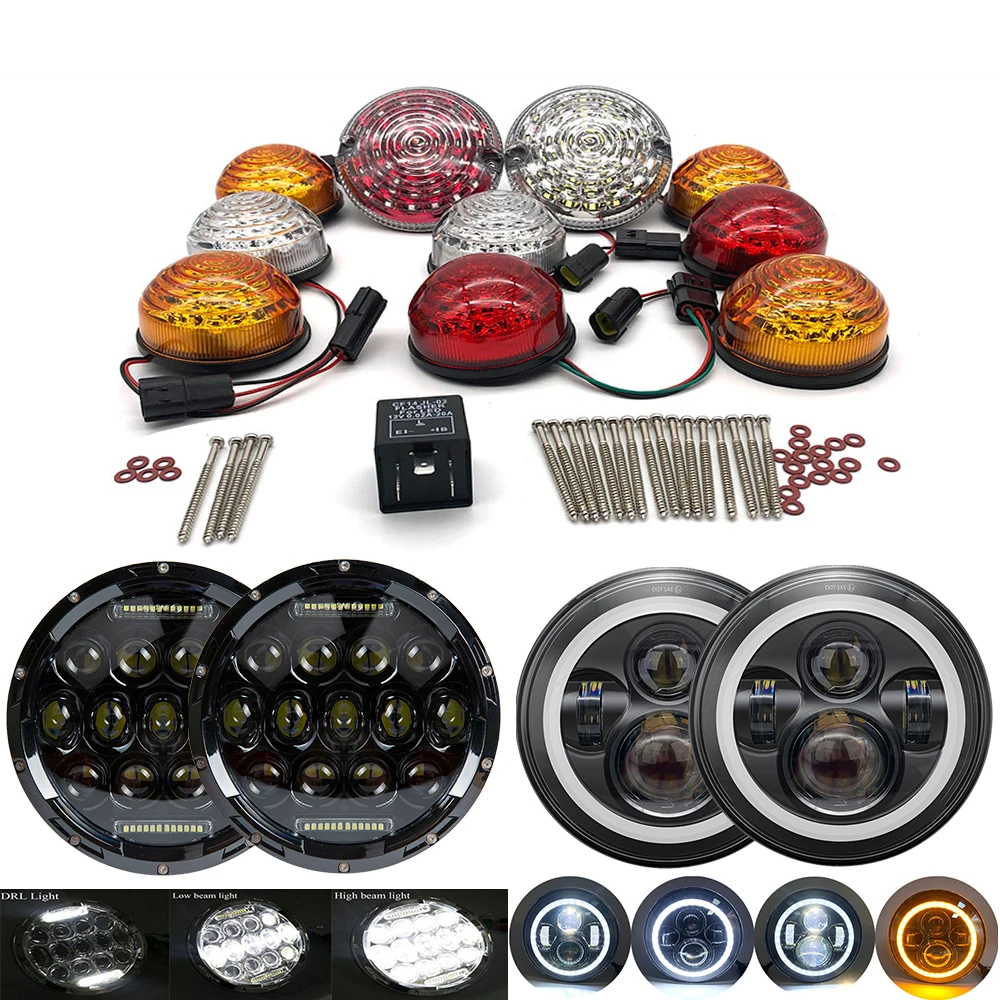 10pcs Smoked Rear Fog Lamp Reversing Light Complete LED Lamp Upgrade Kit 7“ led headlight For Land Rover Defender 1990-2016
10pcs Smoked Rear Fog Lamp Reversing Light Complete LED Lamp Upgrade Kit 7“ led headlight For Land Rover Defender 1990-2016
