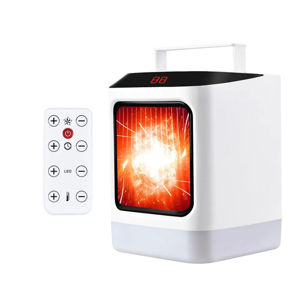 800-1000W 2-in-1 Cold Warm Dual Mode Digital Display Portable Desktop Heater Mini Heater with Remote Control LED Light
800-1000W 2-in-1 Cold Warm Dual Mode Digital Display Portable Desktop Heater Mini Heater with Remote Control LED Light