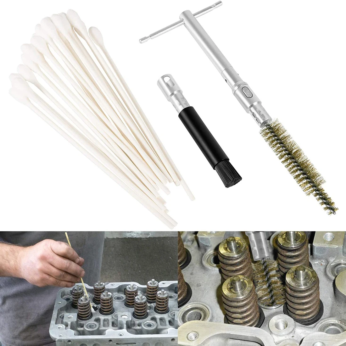 For 6.6L Duramax Diesel Cylinder Injector Bore Cleaning Brush EN-47909 Swabs Set
For 6.6L Duramax Diesel Cylinder Injector Bore Cleaning Brush EN-47909 Swabs Set