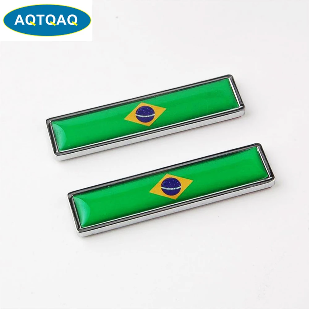 1 Pair 3D Car Metal Sticker Aluminum Brazil National Flag Car Body Trunk Logo Auto Motorcycle Personality Decoration Sticker Car
1 Pair 3D Car Metal Sticker Aluminum Brazil National Flag Car Body Trunk Logo Auto Motorcycle Personality Decoration Sticker Car